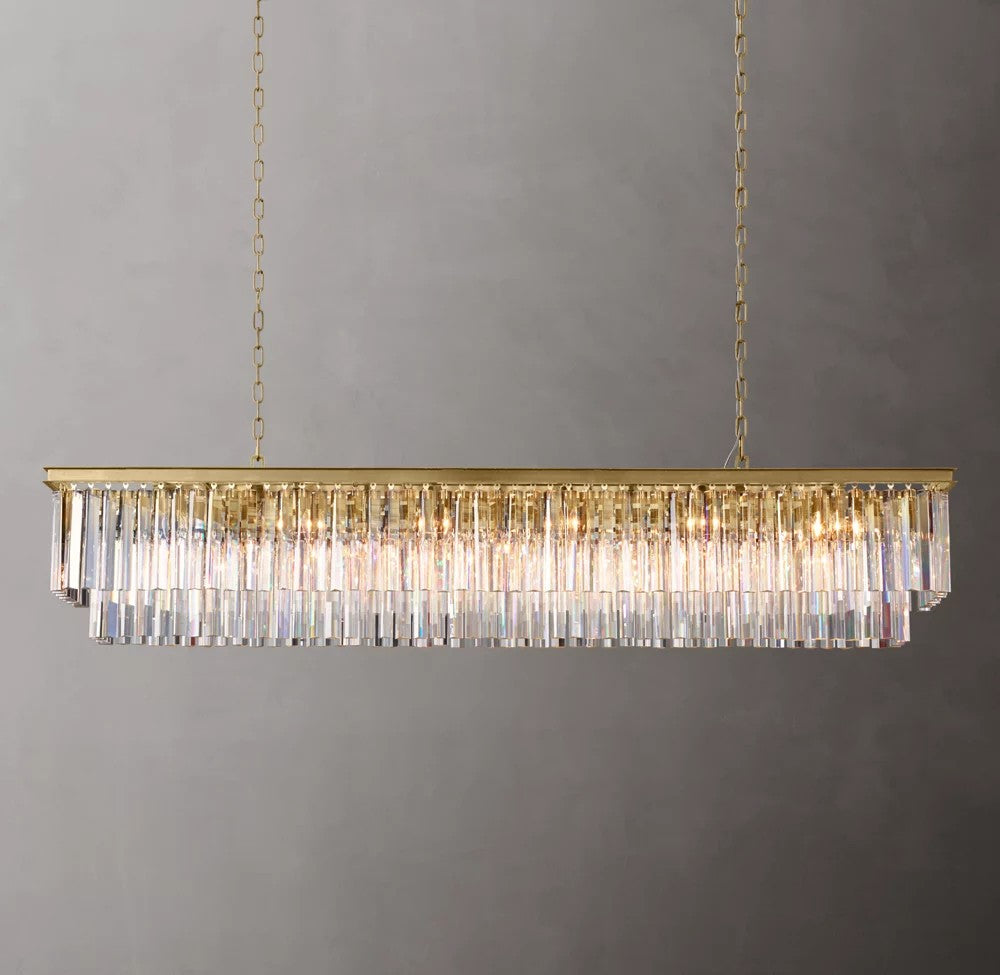 1920s Odeon Rectangular Chandelier