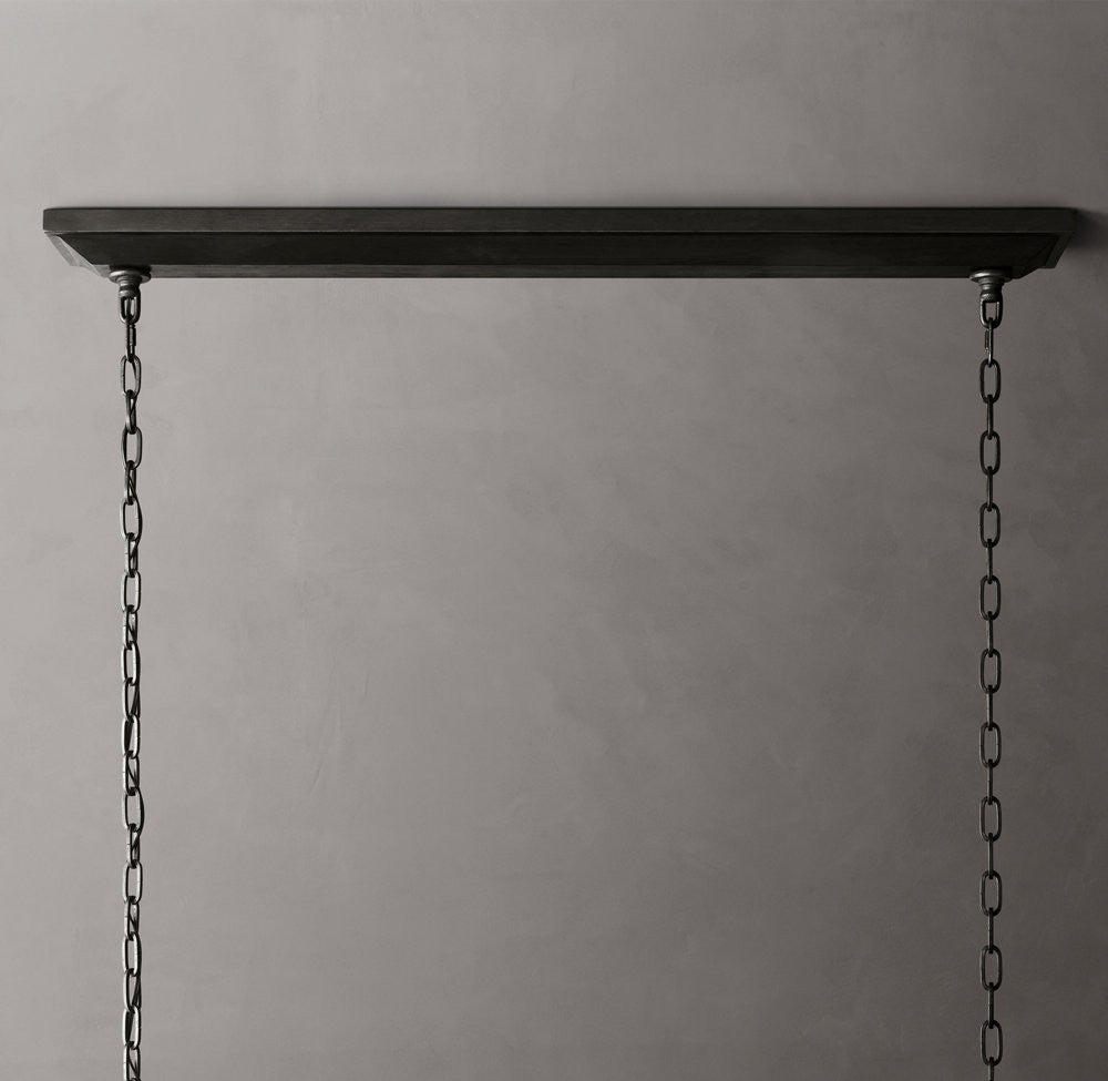 19th C. English Openwork Rectangular Chandelier