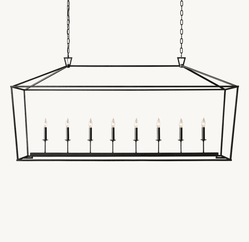 19th C. English Openwork Rectangular Chandelier