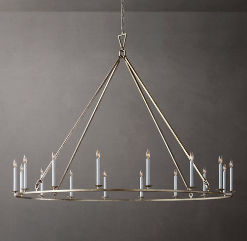 19th Century English Openwork Round Chandelier