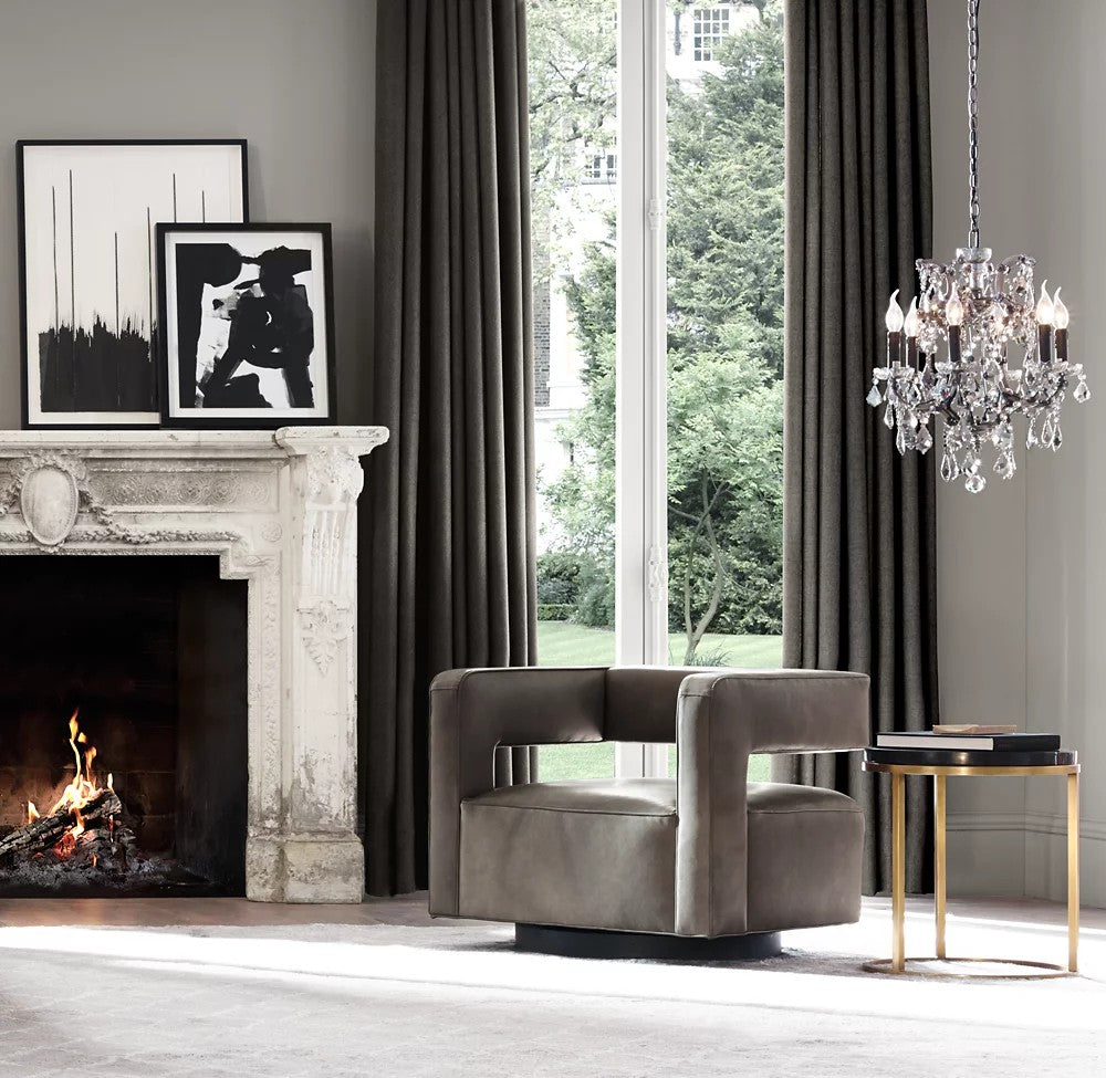 19th Century Rococo Iron and Crystal Chandelier