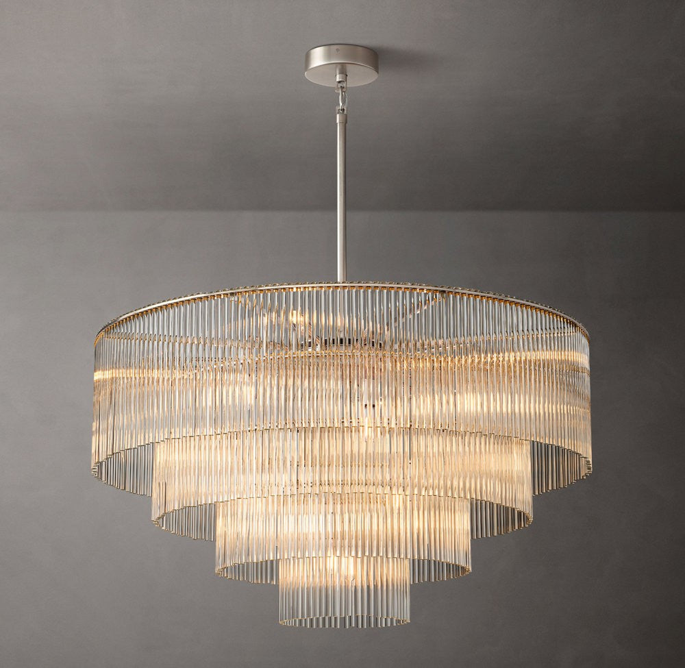 Amadeo Round Tiered Crystal Chandelier