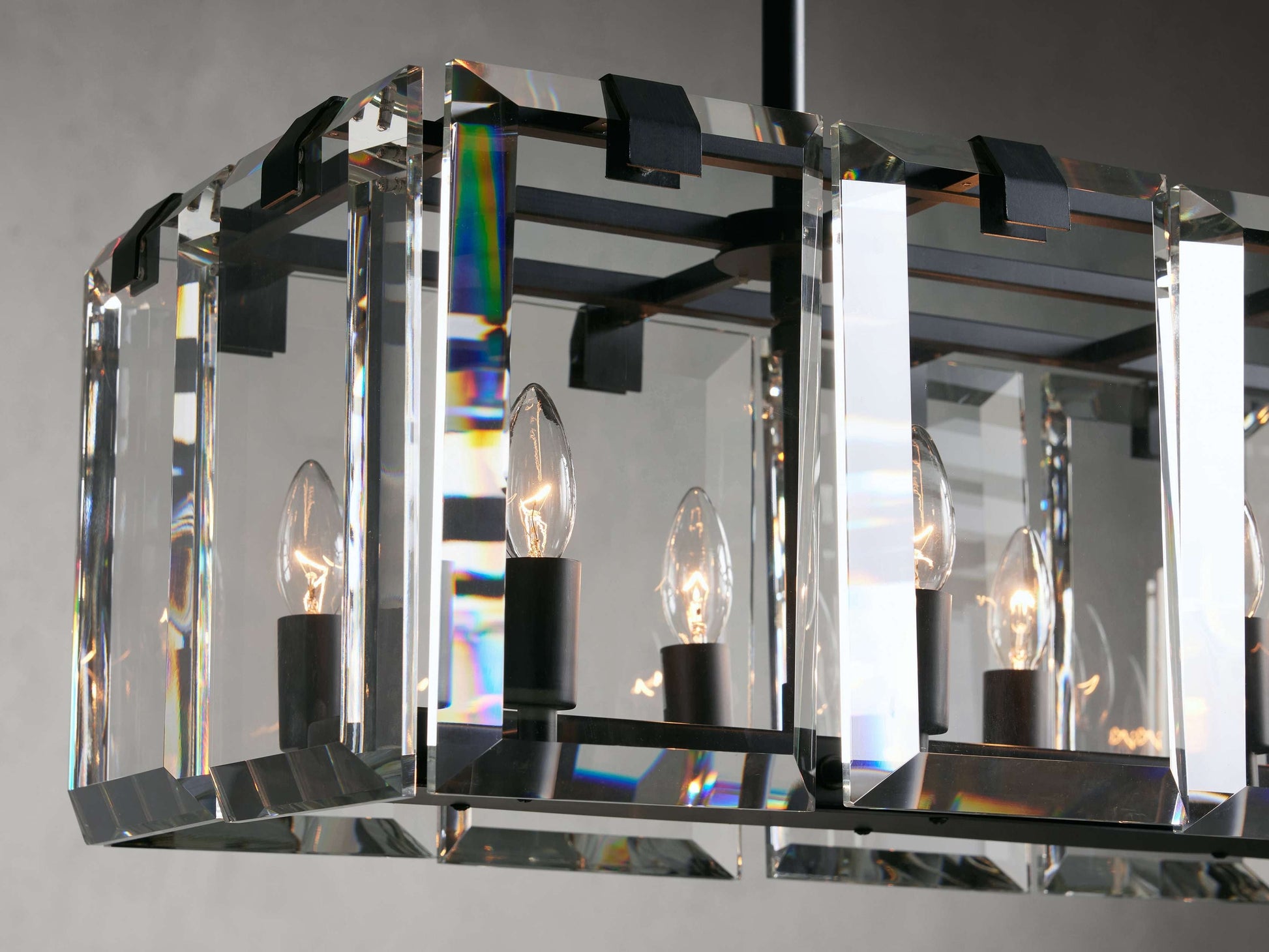 Amaya Crystal Rectangular Chandelier