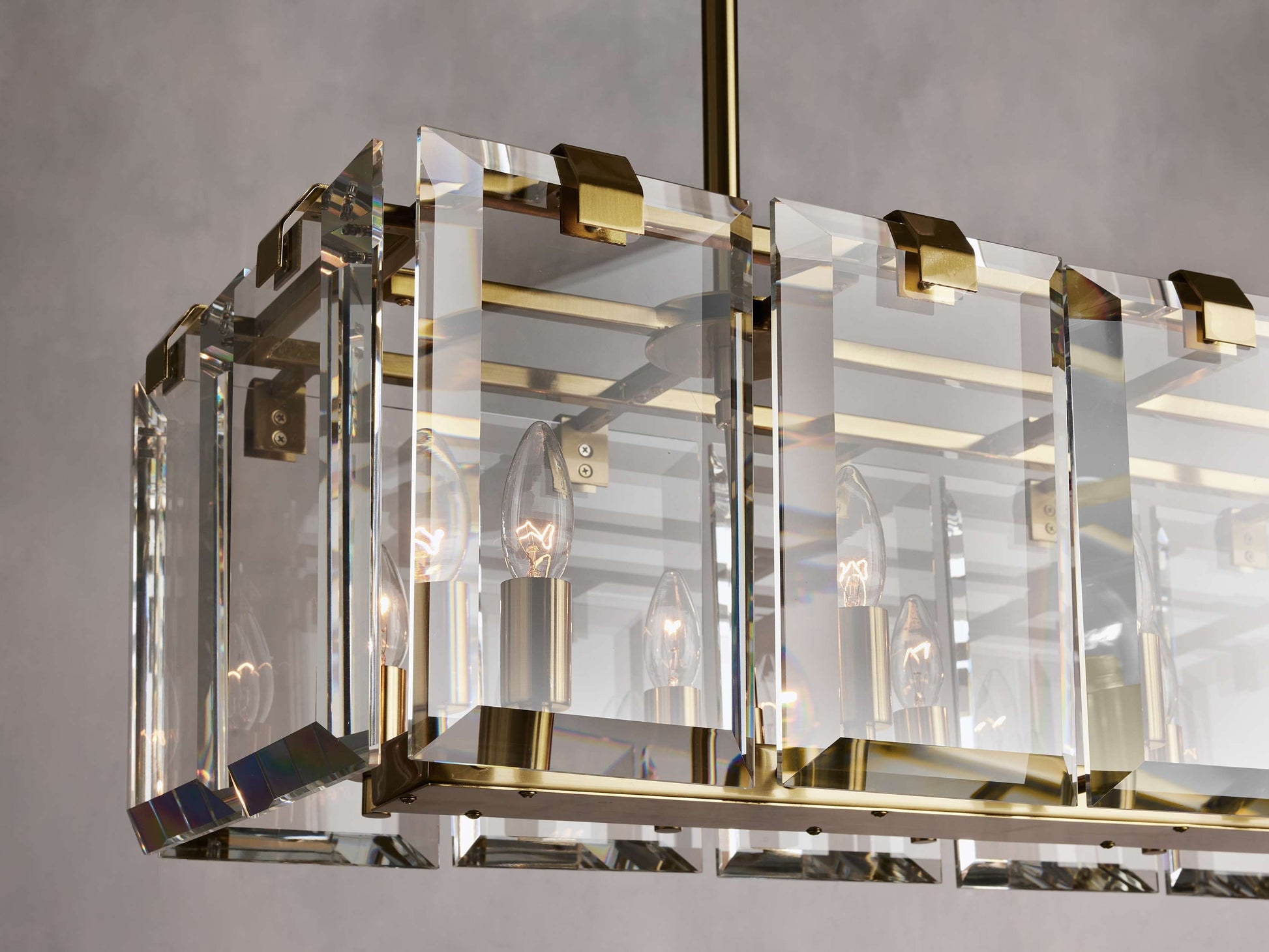 Amaya Crystal Rectangular Chandelier