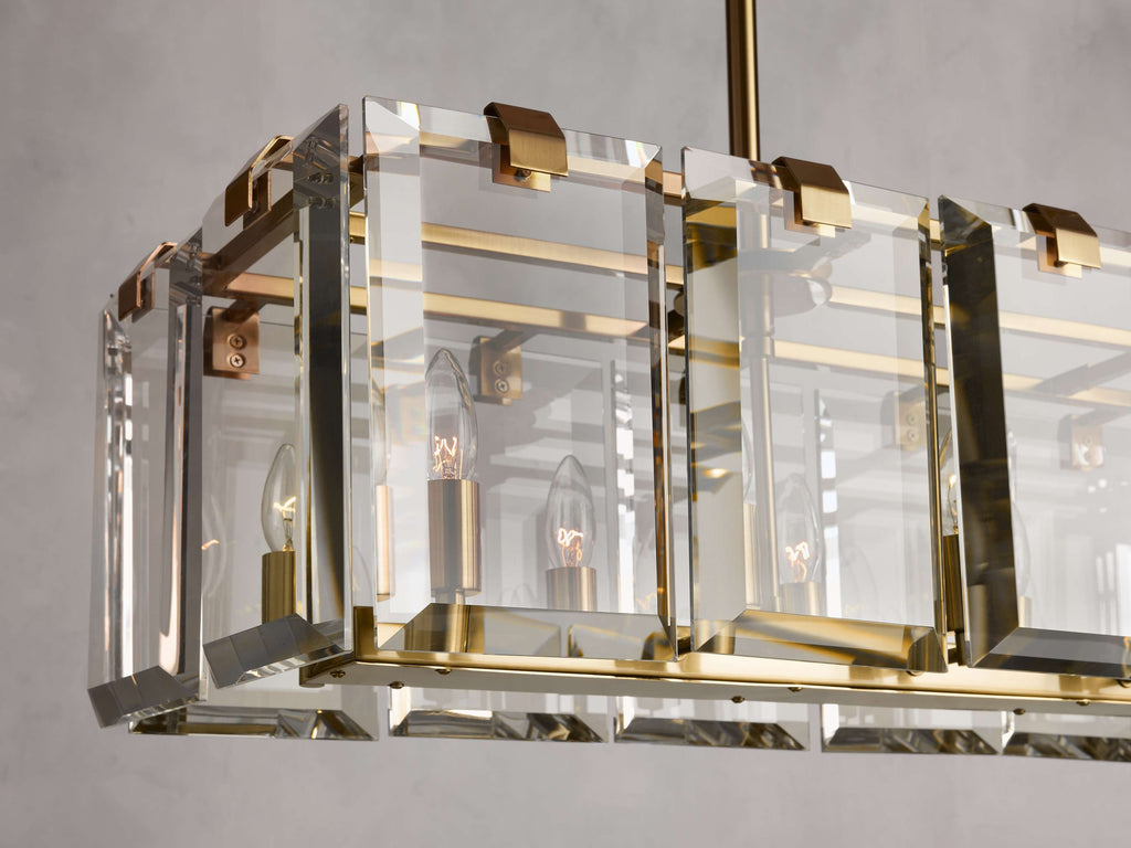 Amaya Crystal Rectangular Chandelier