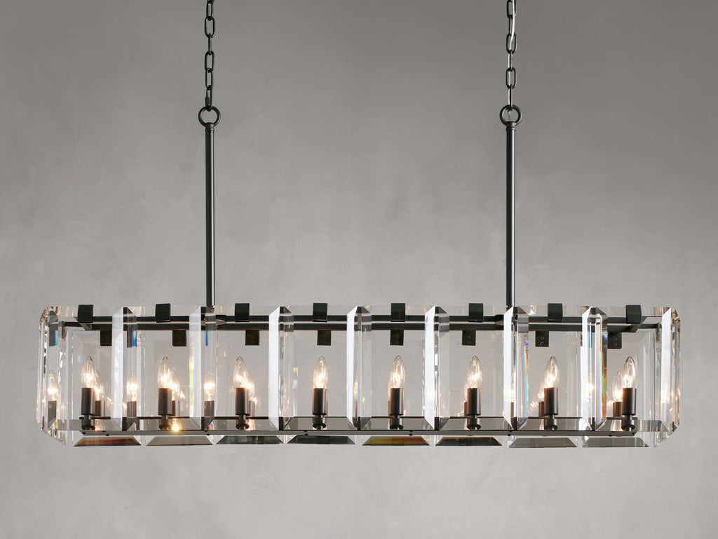 Amaya Crystal Rectangular Chandelier