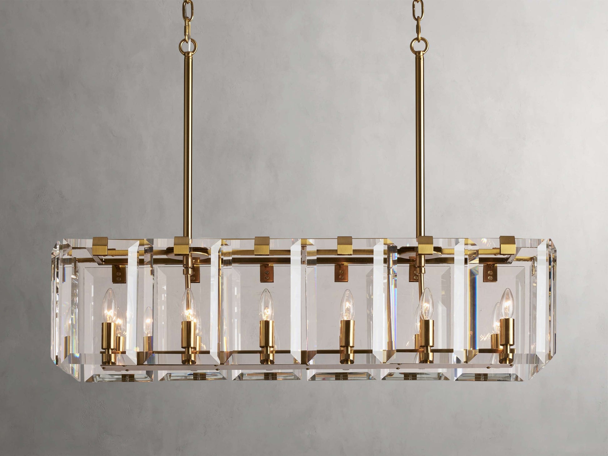 Amaya Crystal Rectangular Chandelier