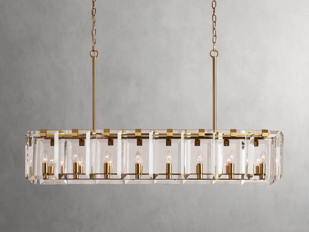 Amaya Crystal Rectangular Chandelier