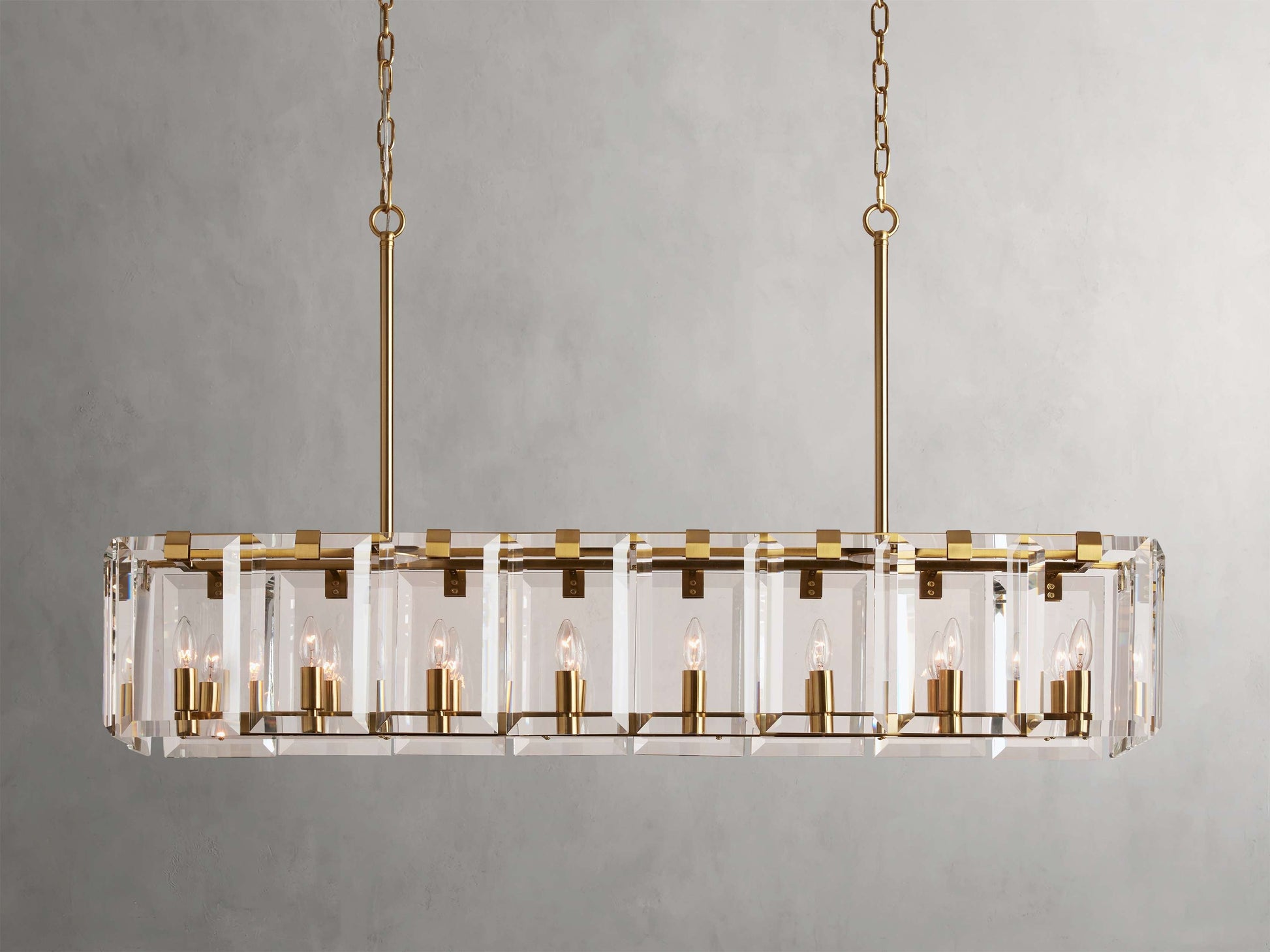 Amaya Crystal Rectangular Chandelier