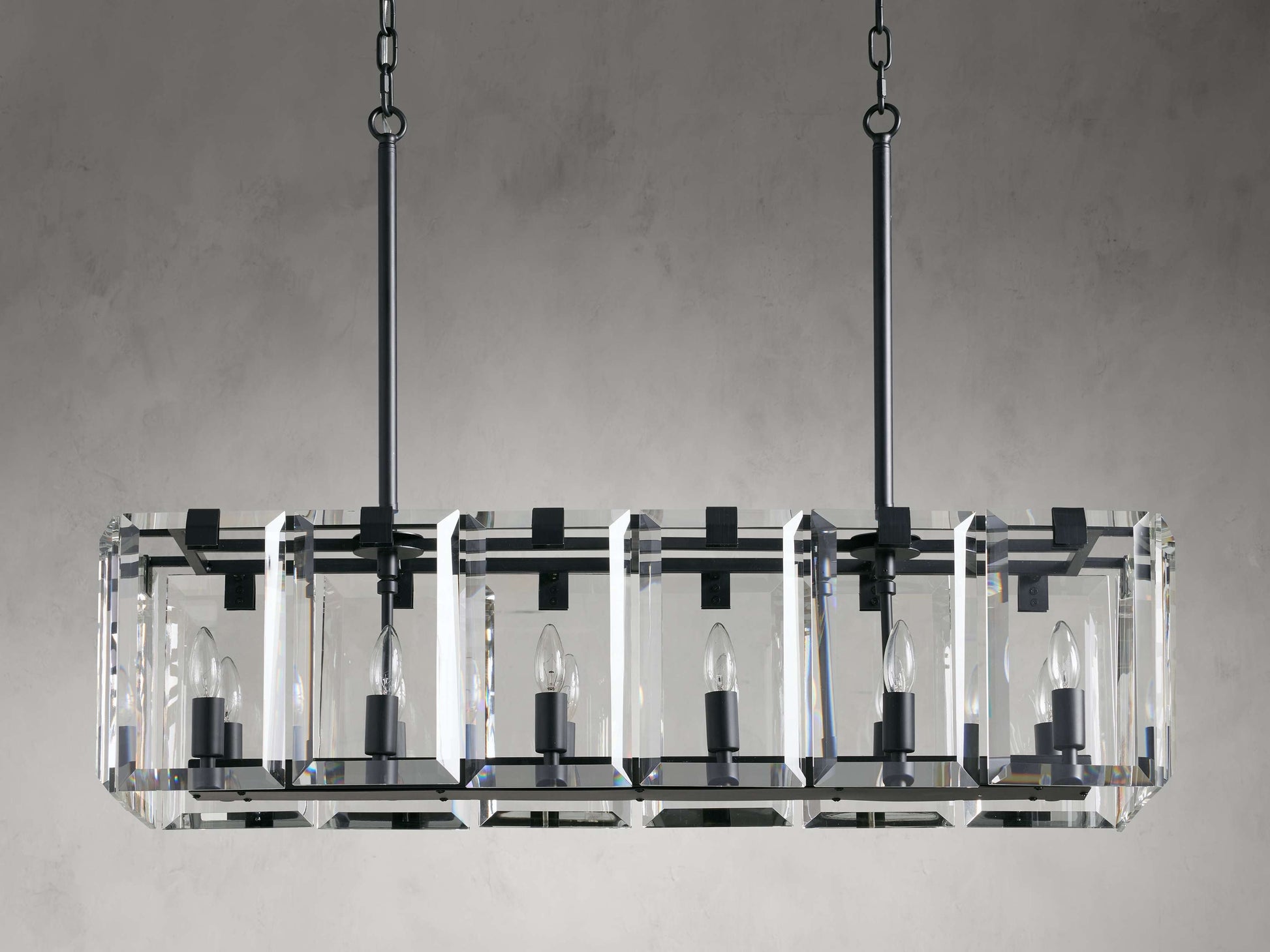 Amaya Crystal Rectangular Chandelier