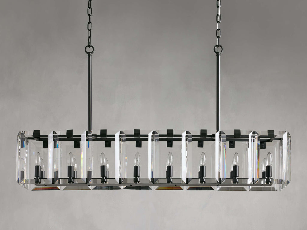 Amaya Crystal Rectangular Chandelier