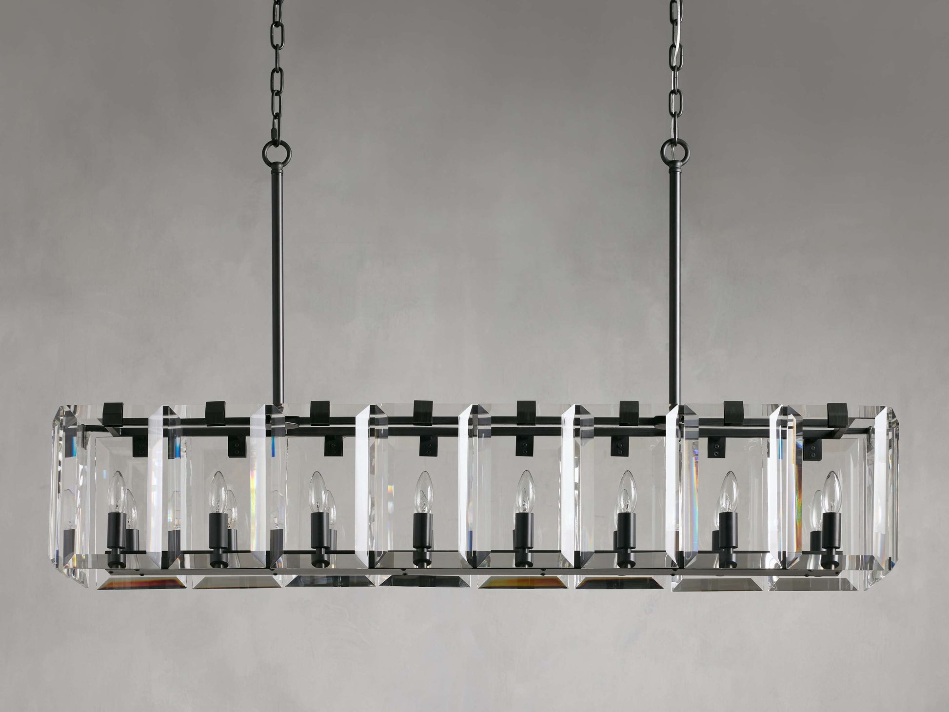 Amaya Crystal Rectangular Chandelier