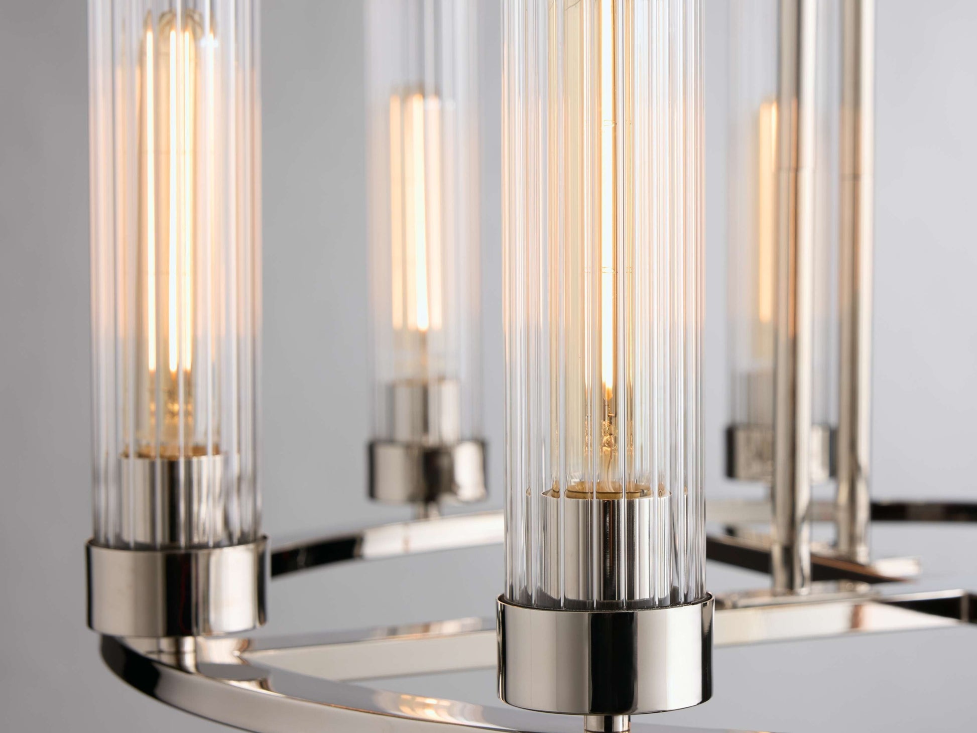 Andreas Fluted Glass Ring Chandelier