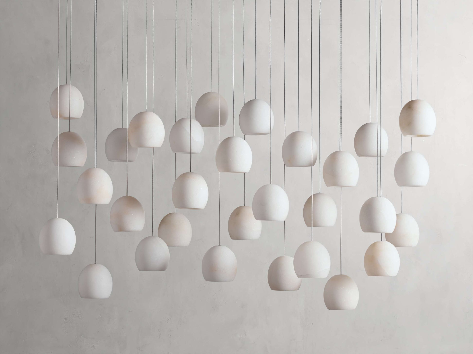 Arica Alabaster Linear Multi-Light Chandelier
