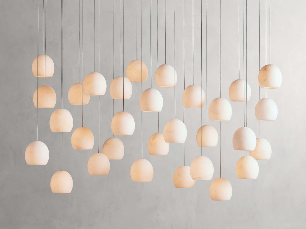 Arica Alabaster Linear Multi-Light Chandelier
