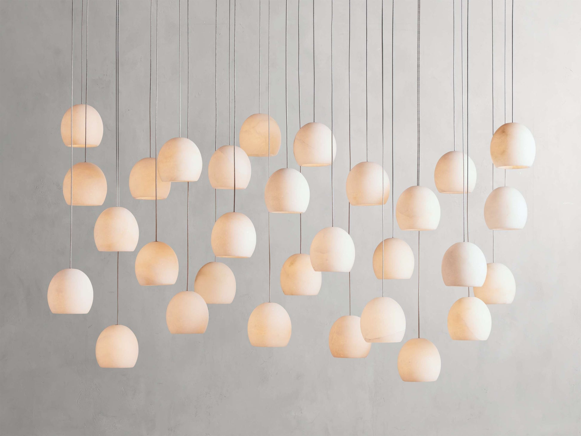 Arica Alabaster Linear Multi-Light Chandelier