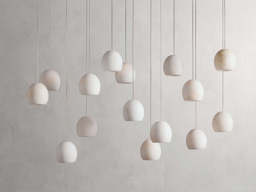 Arica Alabaster Linear Multi-Light Chandelier