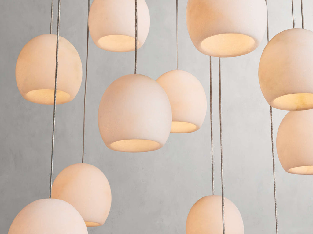 Arica Alabaster Linear Multi-Light Chandelier