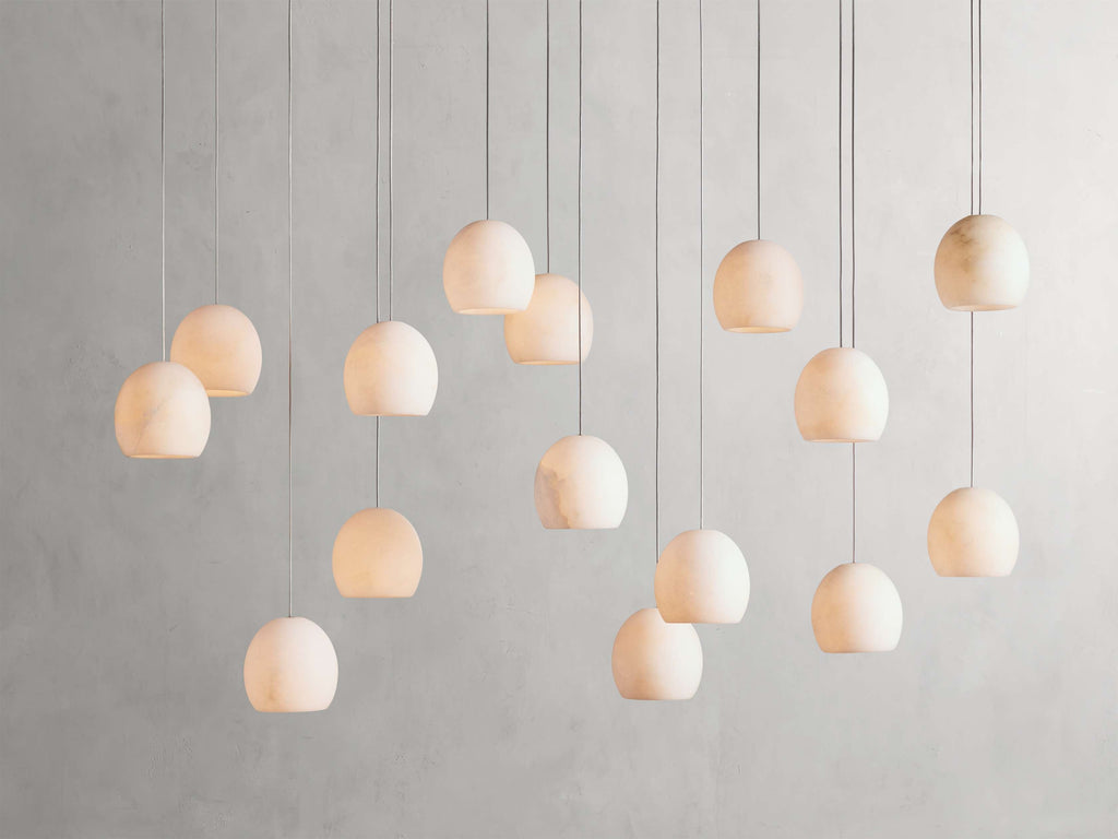 Arica Alabaster Linear Multi-Light Chandelier