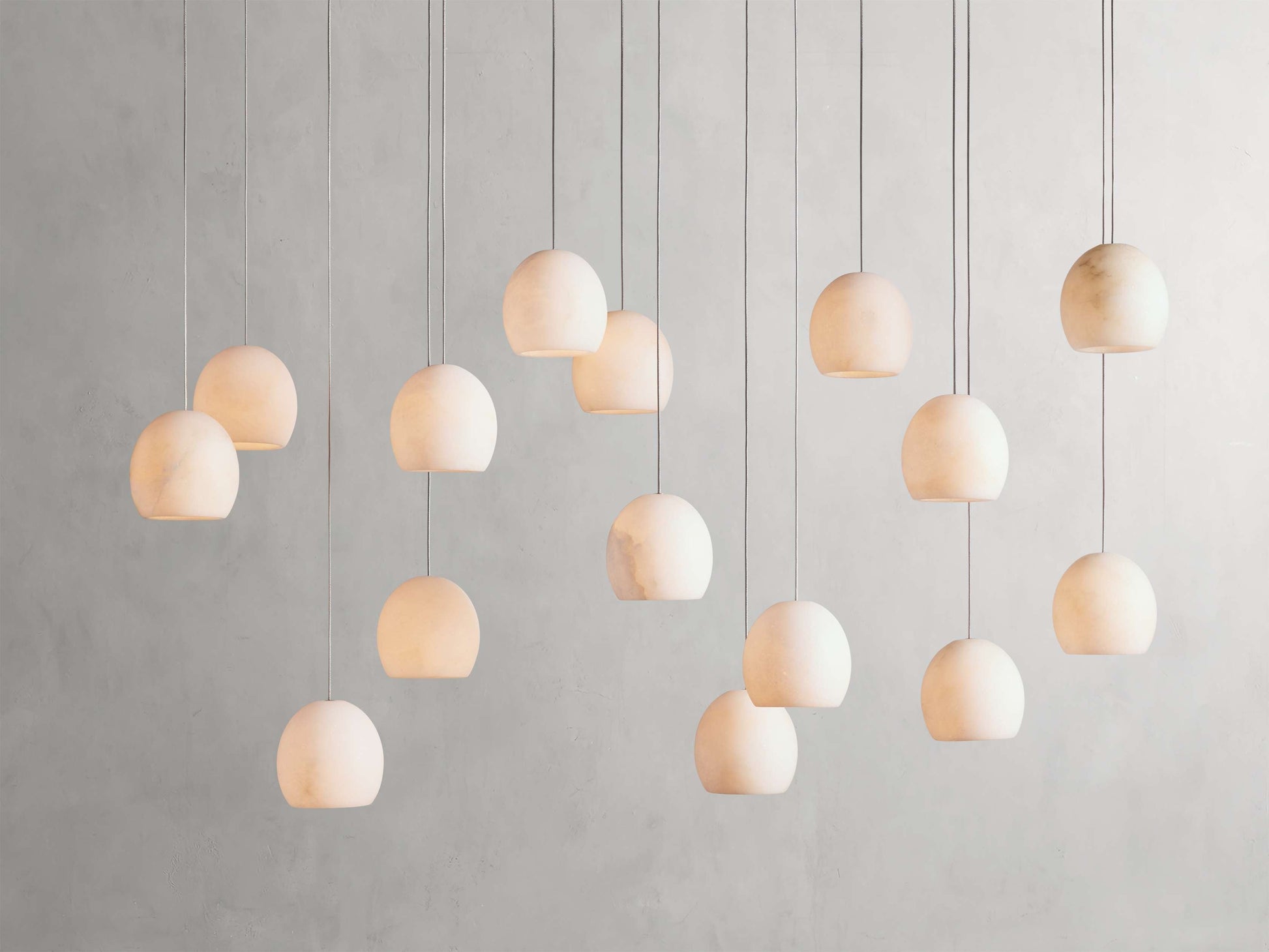Arica Alabaster Linear Multi-Light Chandelier