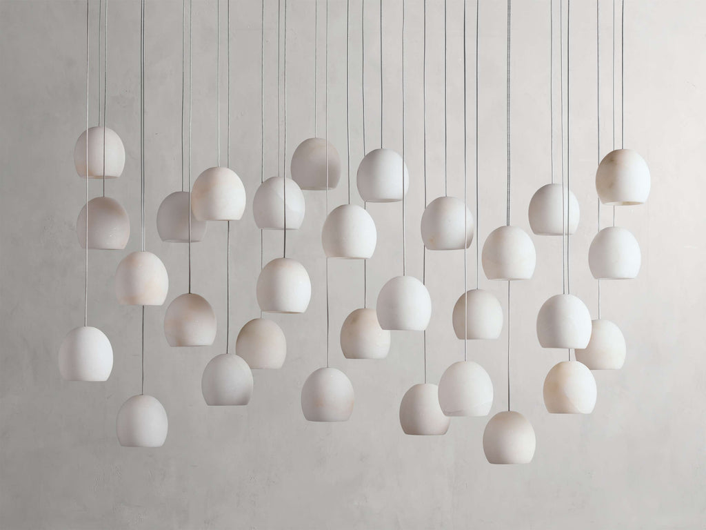 Arica Alabaster Linear Multi-Light Chandelier