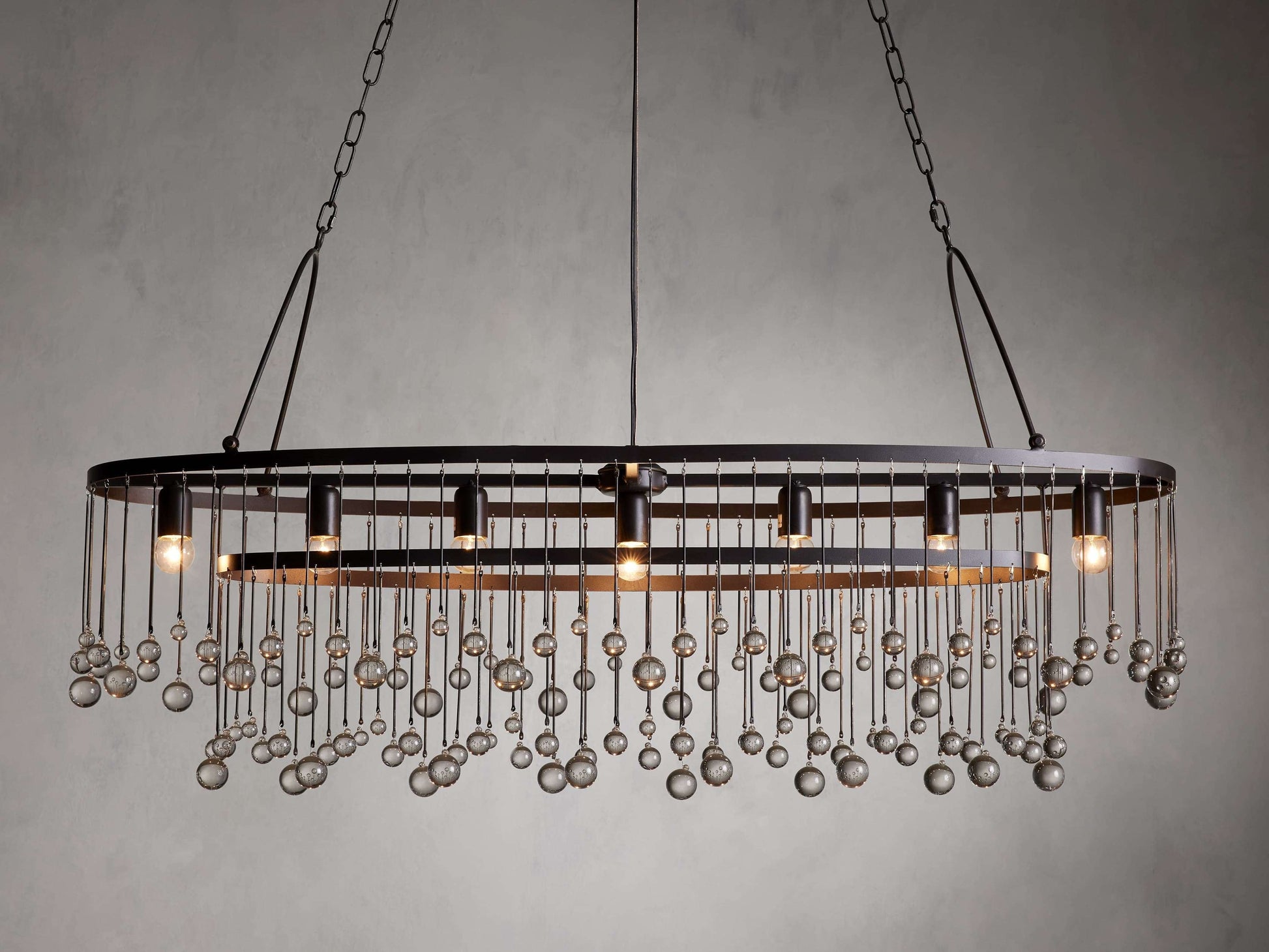 Aubrey Crystal Oval Chandelier