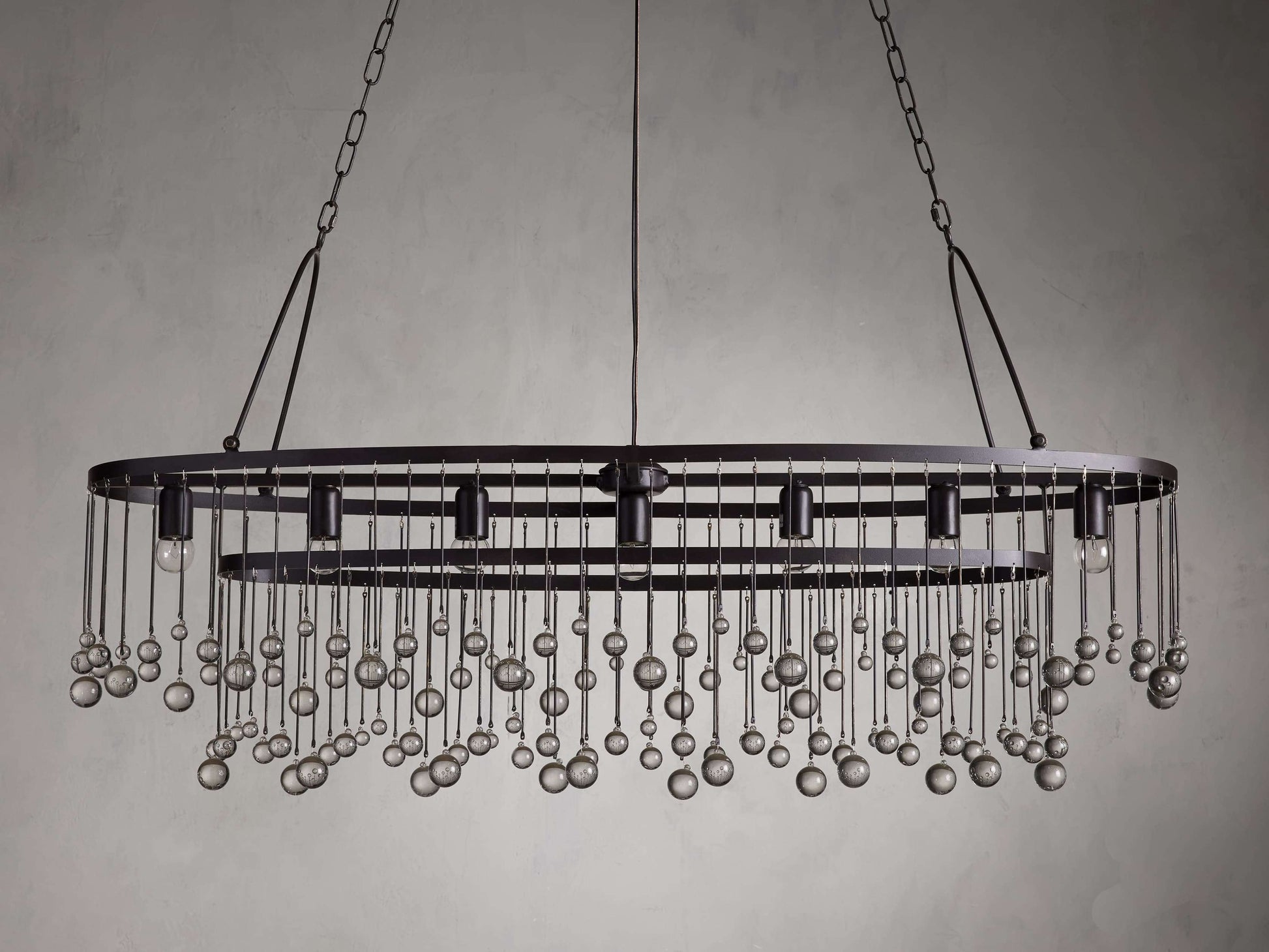 Aubrey Crystal Oval Chandelier