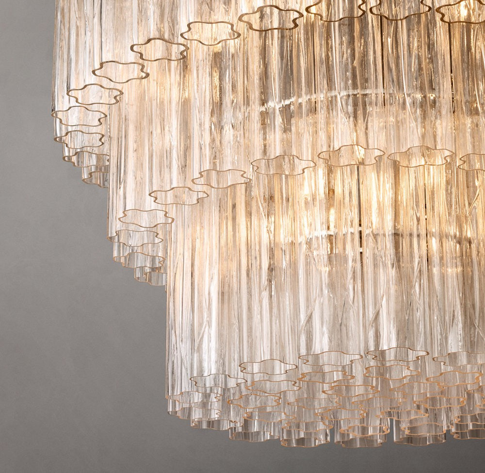 Cielo Three-Tier Blown Glass Chandelier