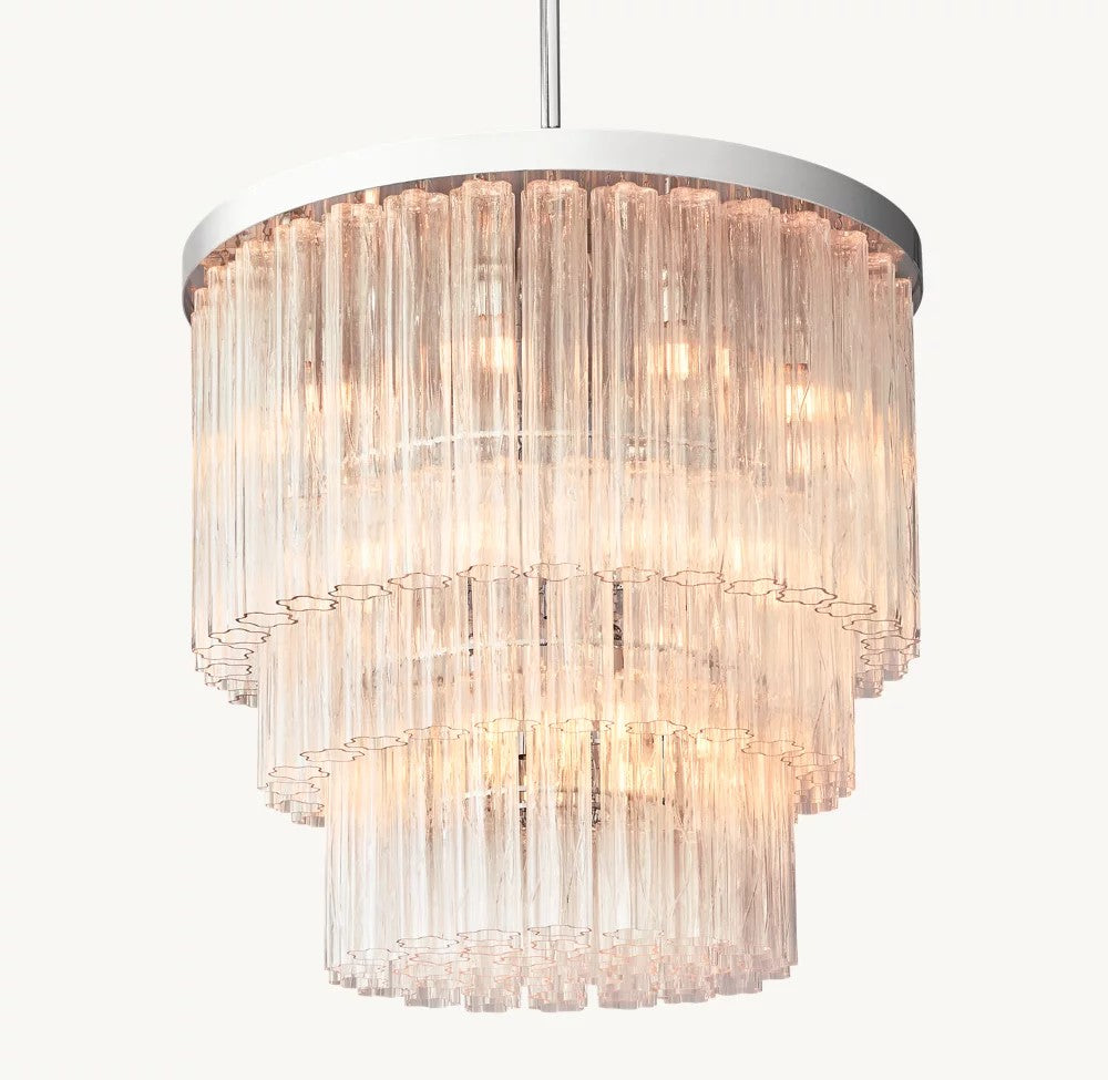 Cielo Three-Tier Blown Glass Chandelier