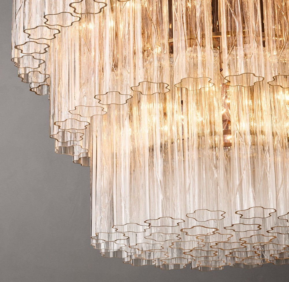 Cielo Three-Tier Blown Glass Chandelier