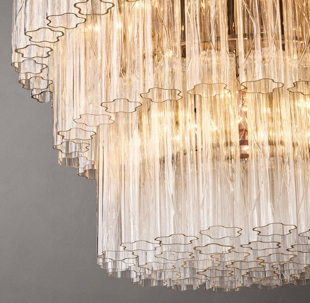 Cielo Three-Tier Blown Glass Chandelier