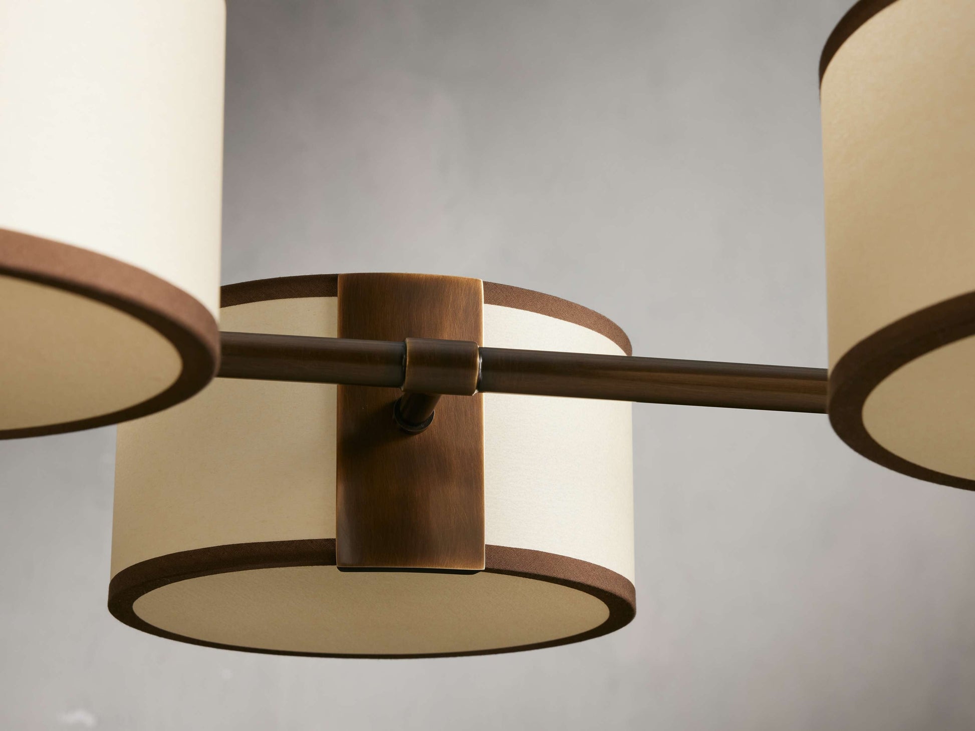 Daphne Bronze Linear Chandelier with Shades