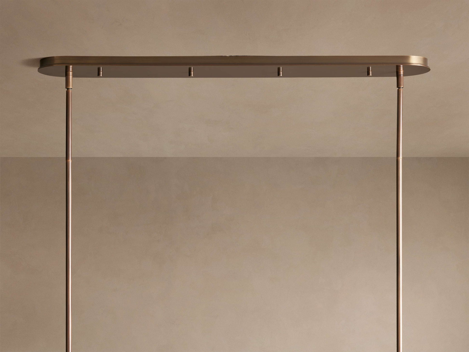 Daphne Bronze Linear Chandelier with Shades