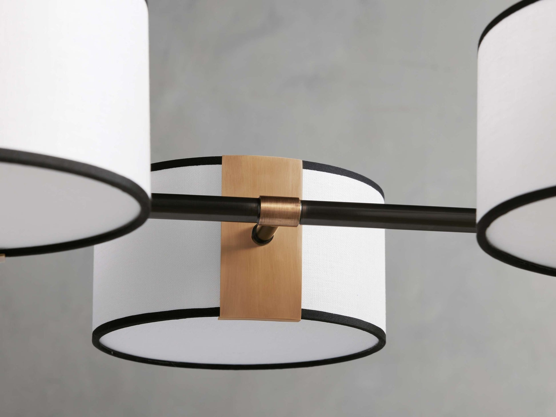 Daphne Bronze Linear Chandelier with Shades