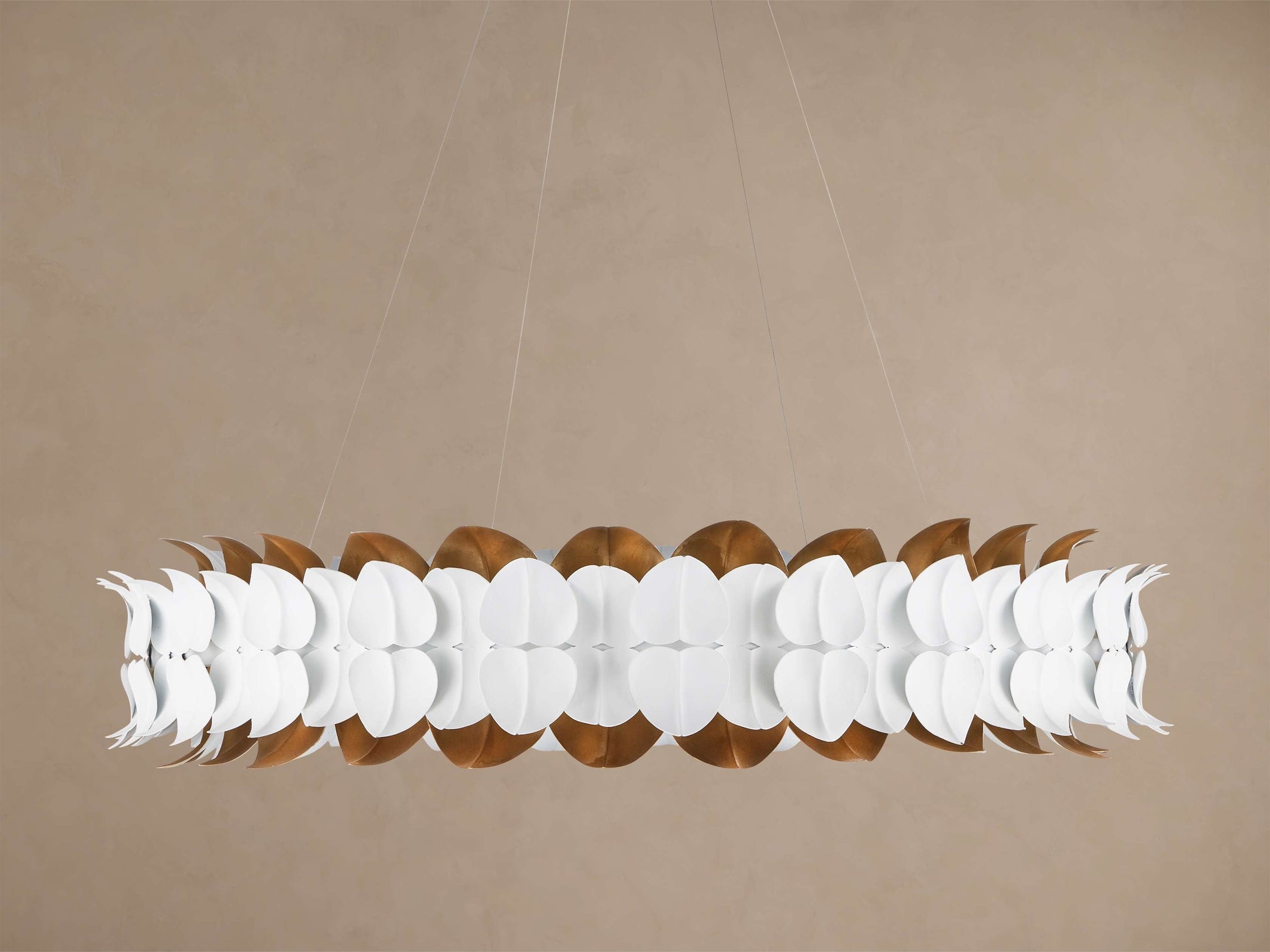 Darla Sculpted Leaf LED Chandelier