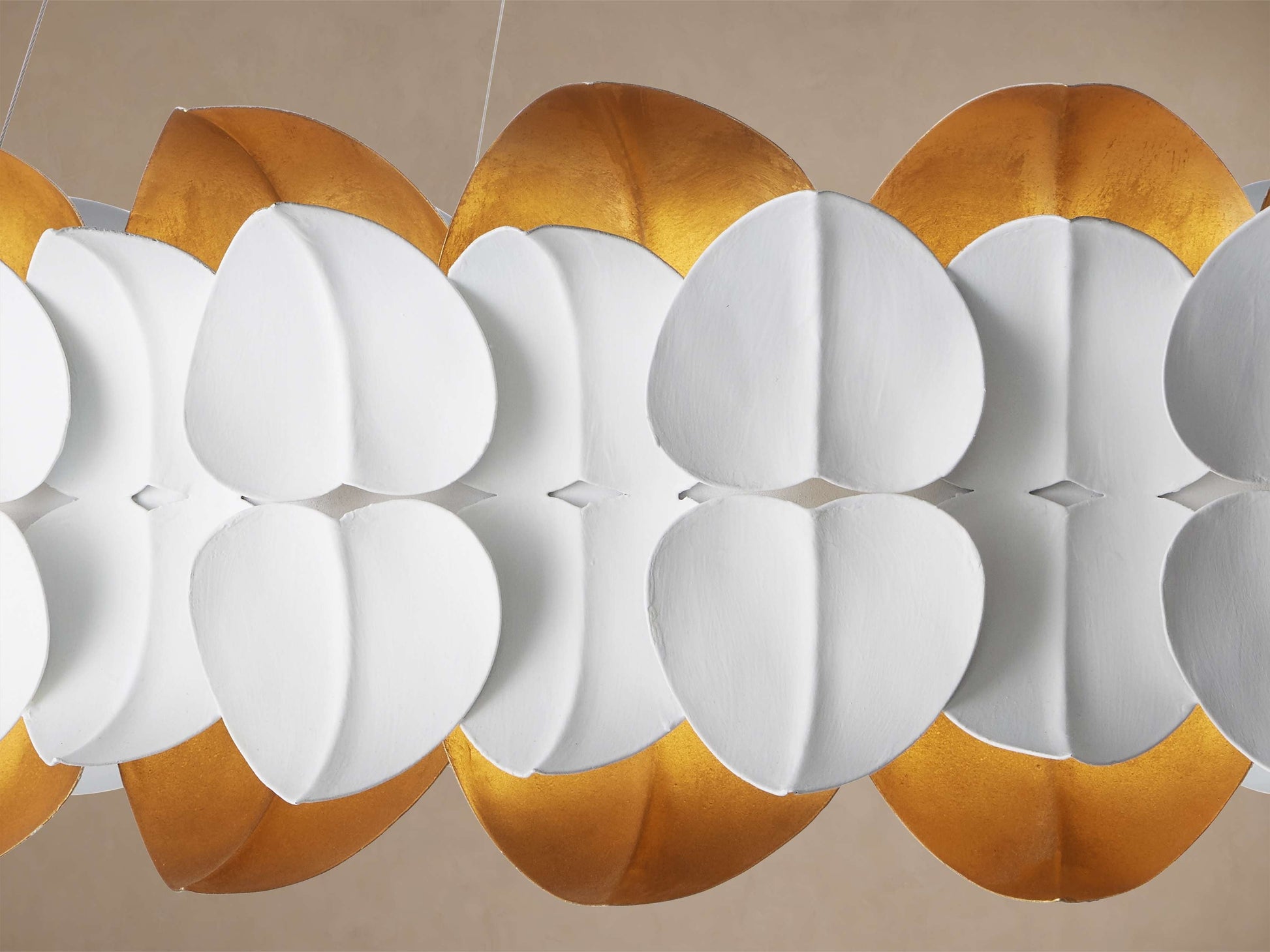 Darla Sculpted Leaf LED Chandelier