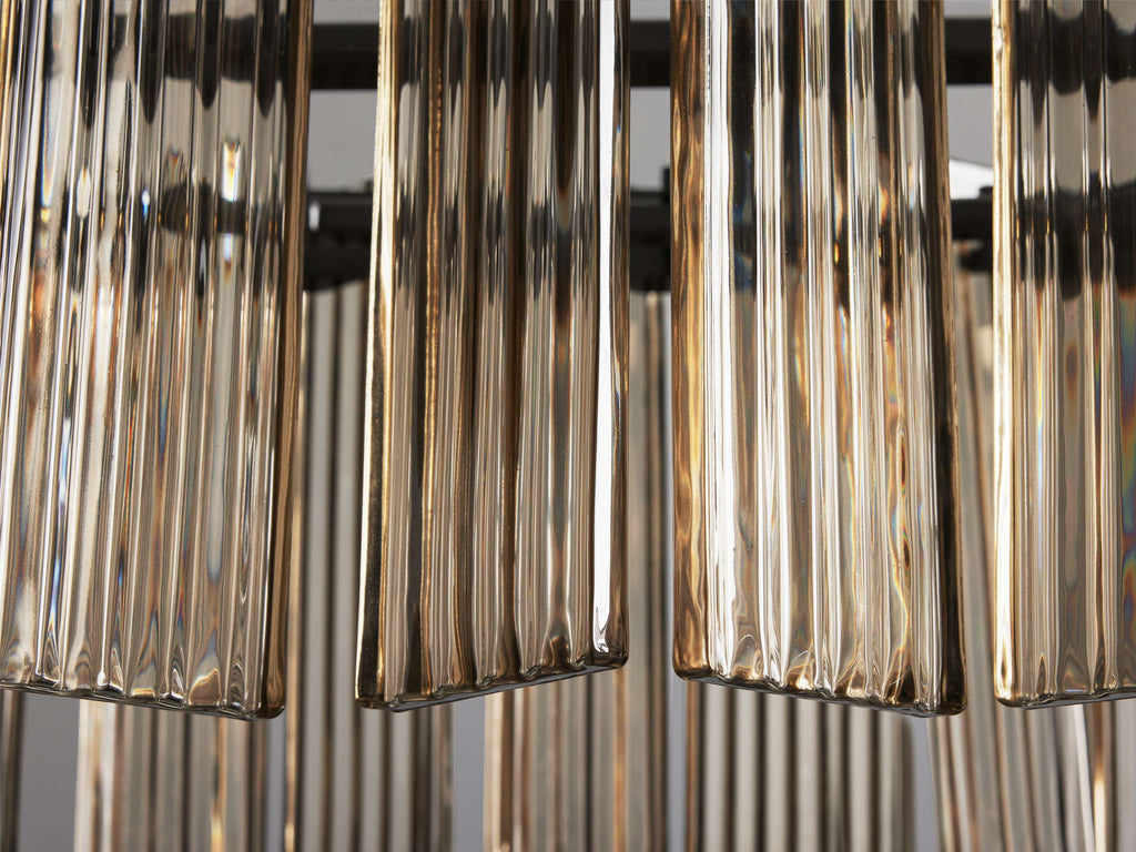 Delsie Reeded Glass Round Chandelier