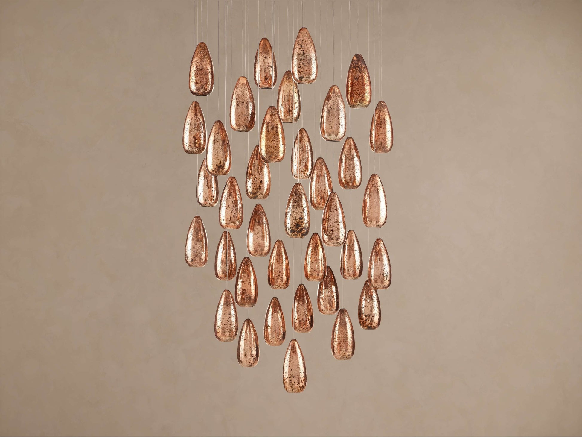 Edda Mercury Glass Round Chandelier