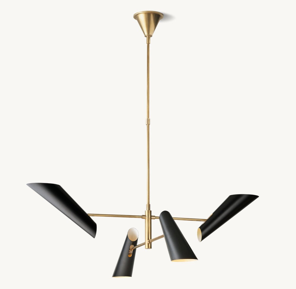 Franca Round Brass Chandelier