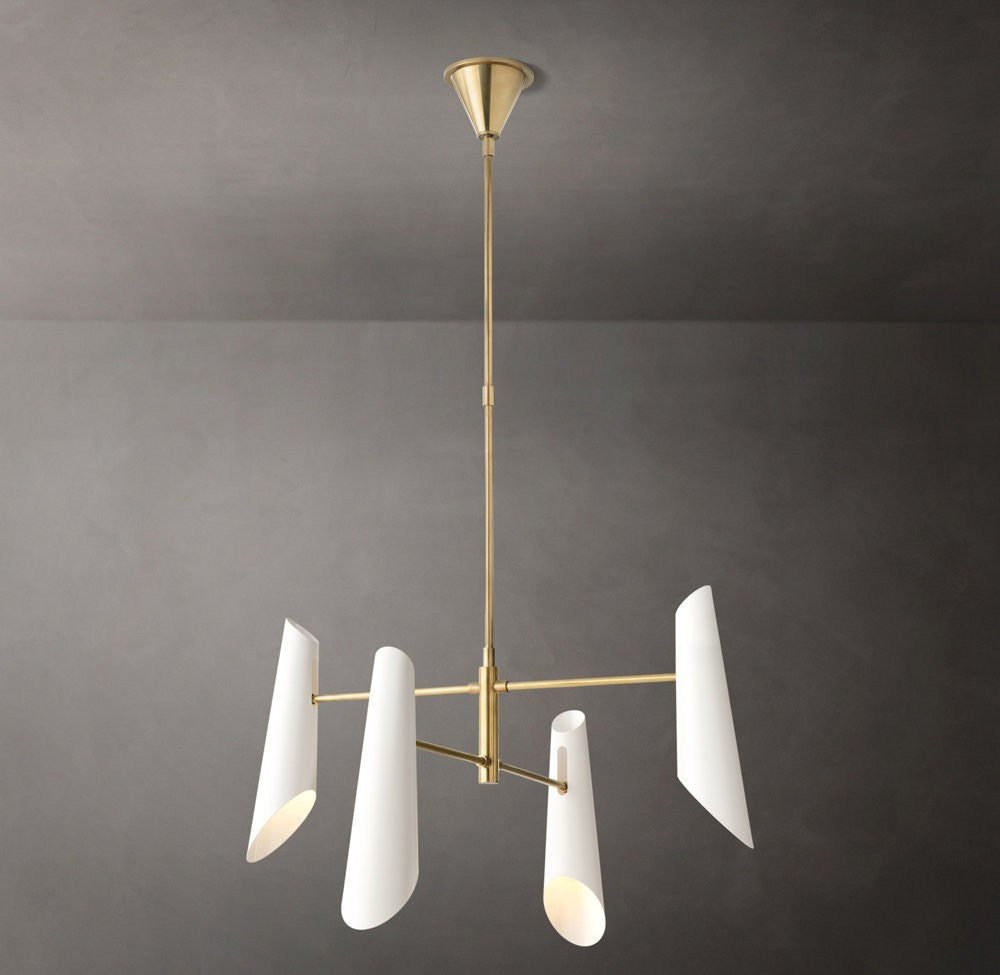 Franca Round Brass Chandelier
