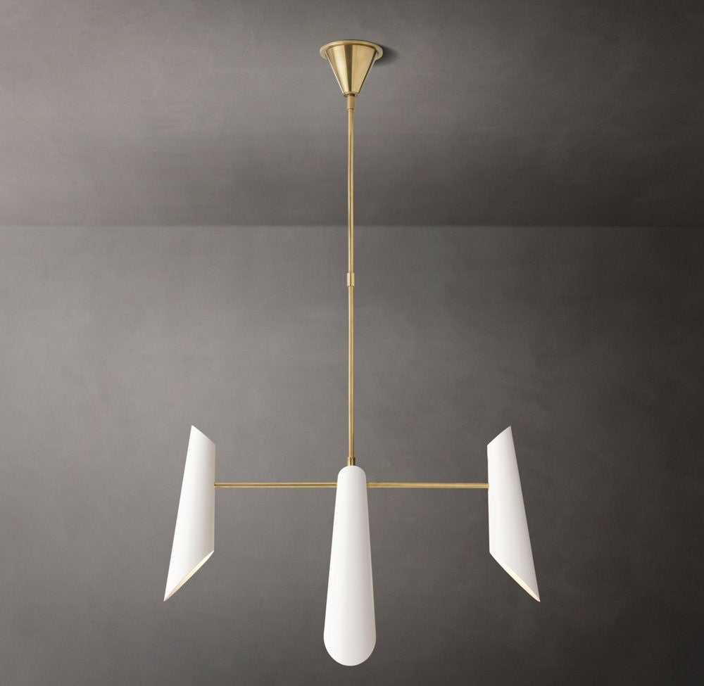 Franca Round Brass Chandelier