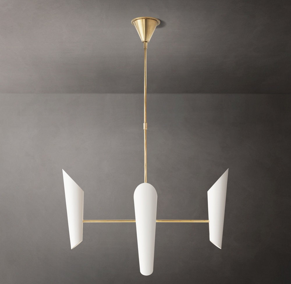 Franca Round Brass Chandelier