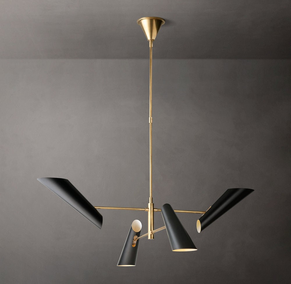 Franca Round Brass Chandelier
