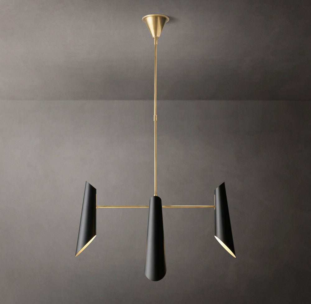 Franca Round Brass Chandelier