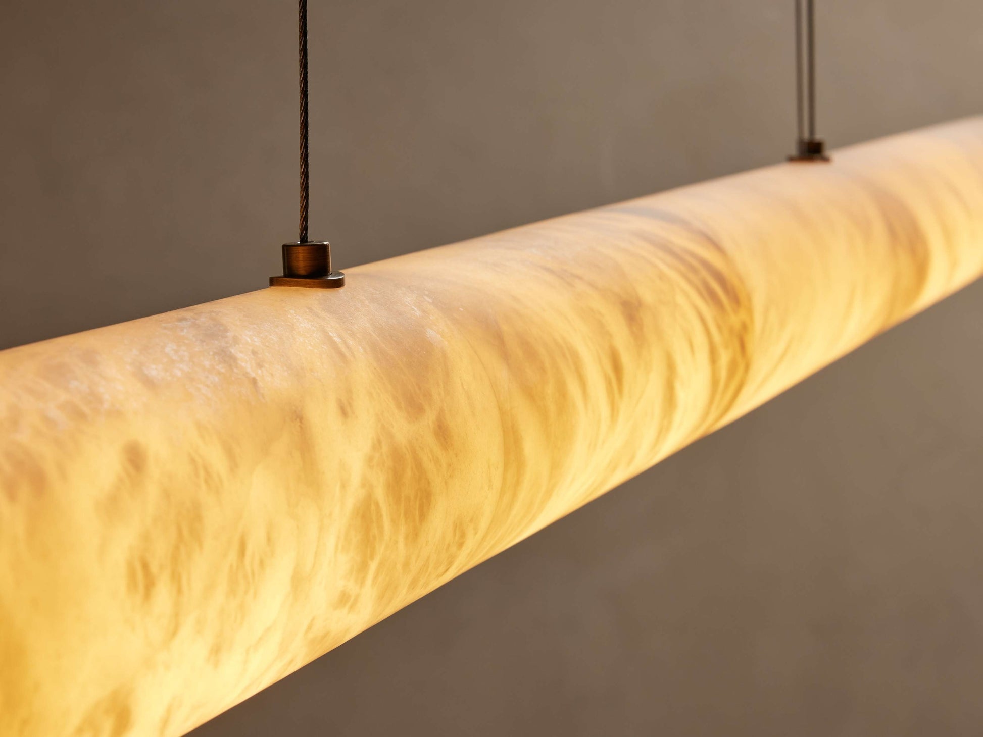 Halima Alabaster LED Linear Chandelier