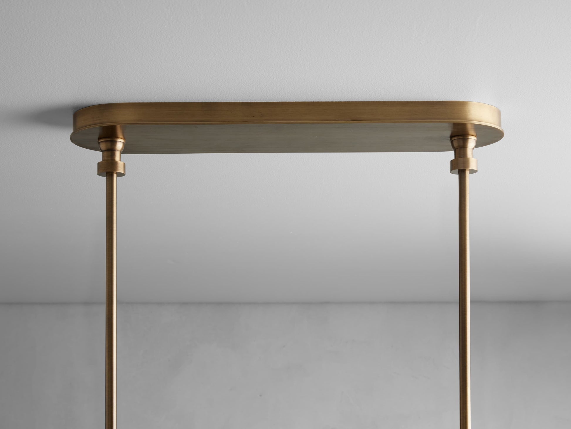 Hastings Mid-Century Brass Linear Chandelier