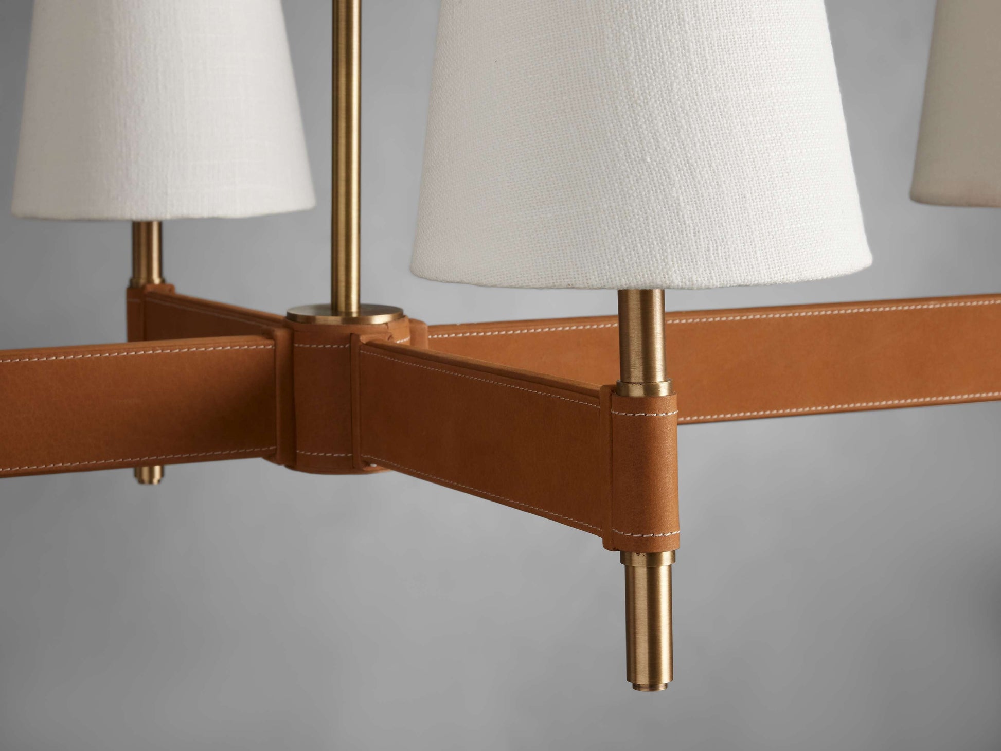 Hastings Mid-Century Brass Linear Chandelier