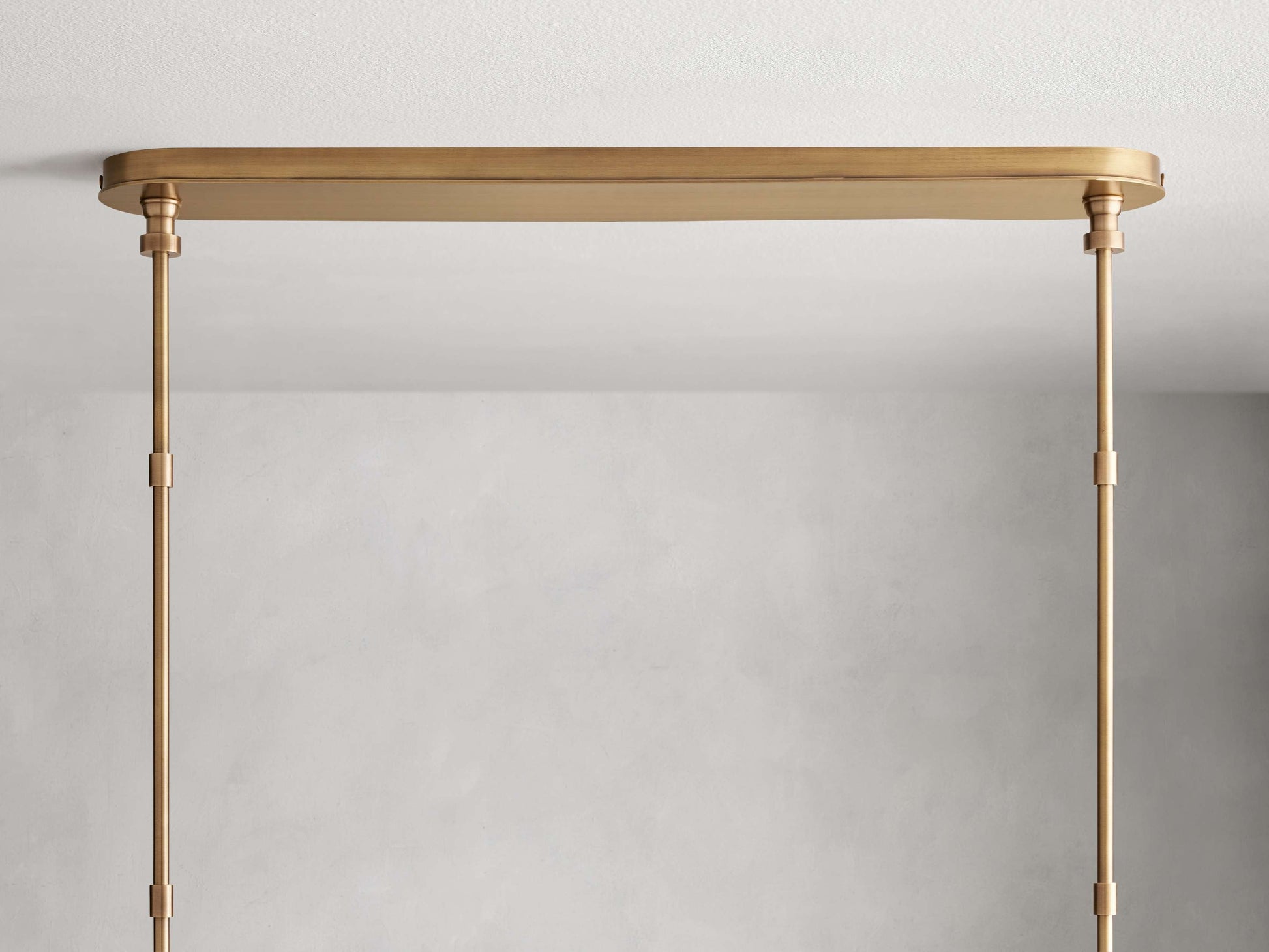 Hastings Mid-Century Brass Linear Chandelier