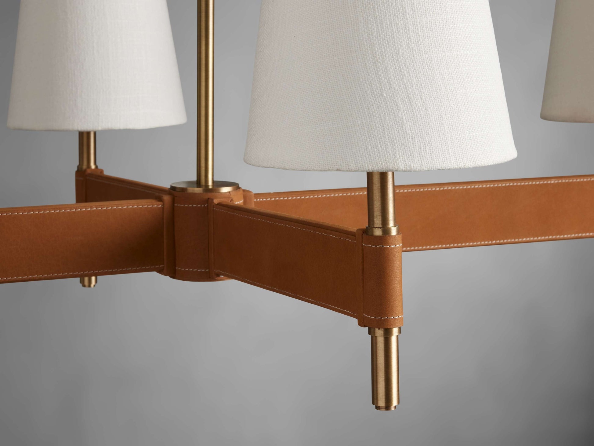 Hastings Mid-Century Brass Linear Chandelier