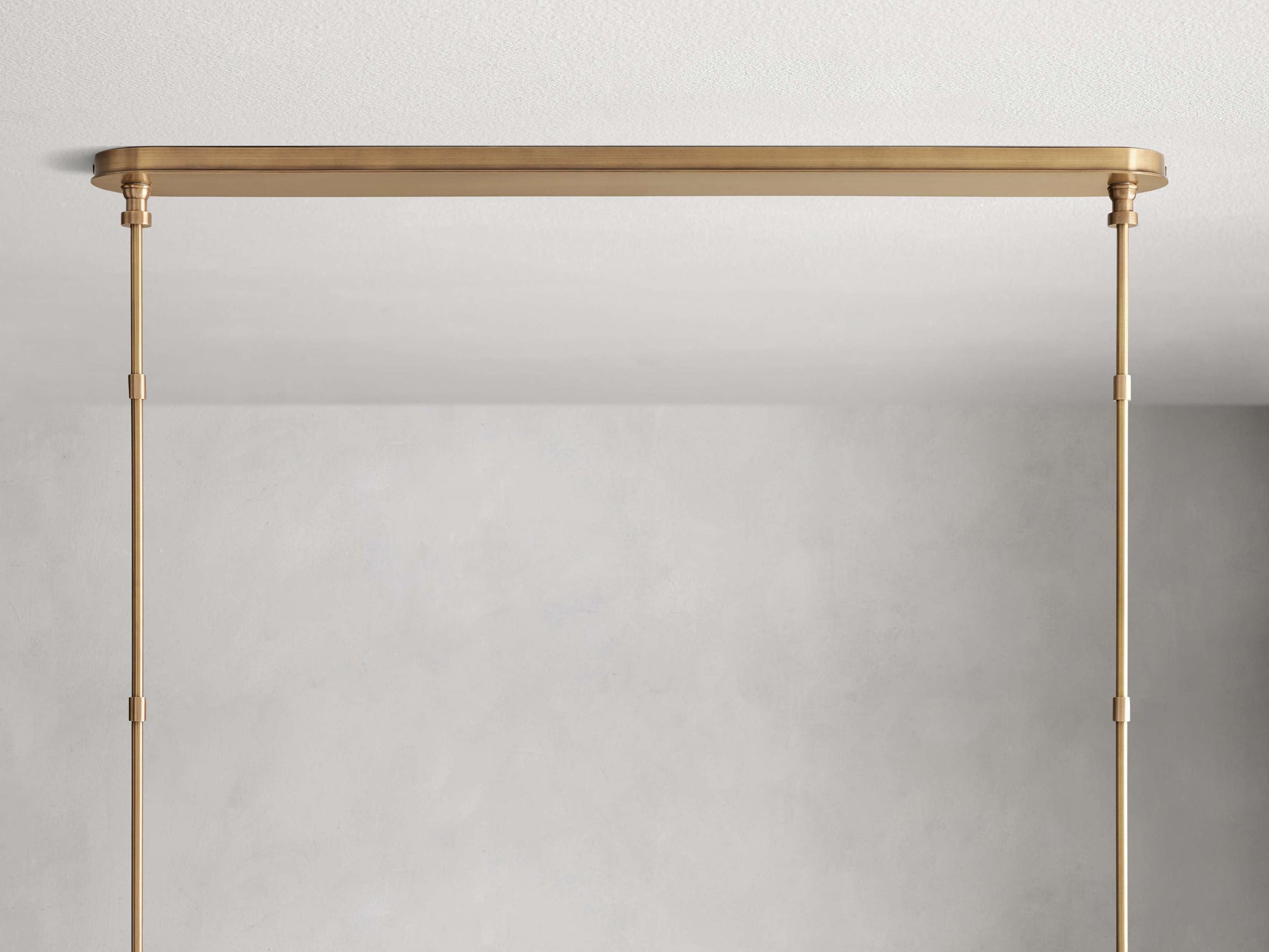 Hastings Mid-Century Brass Linear Chandelier